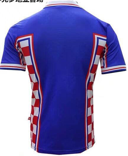Croatia Away 1998 Retro Soccer Jersey Shirt - Click Image to Close